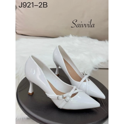Туфли женские Saivvila искусственная лак кожа белые J921-2B