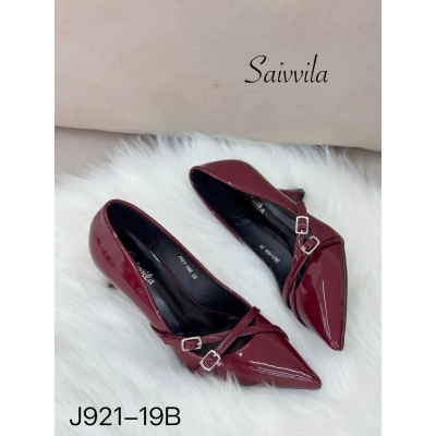 Туфли женские Saivvila искусственная лак кожа бордовые J921-19B